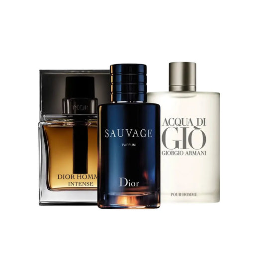 Dior Homme Intense, Dior Sauvage, Giorgio Armani Acqua Di Giò 100ml