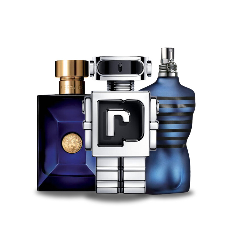 Versace Eros, Paco Rabanne Phantom, Jean Paul Gaultier Le Male 100ml